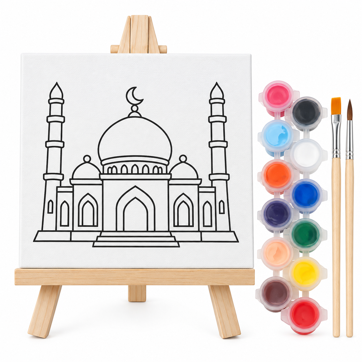 Islamic Canvas Painting Kit - Masjid