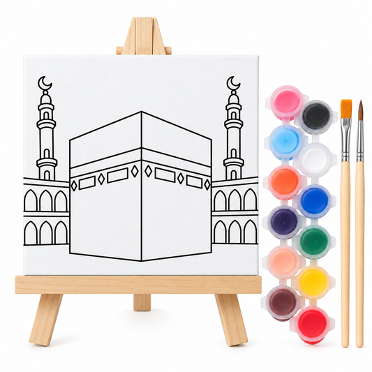 Islamic Canvas Painting Kit - Kaaba